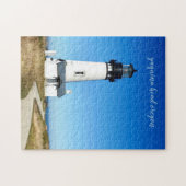 Yaquina Head Script Lighthouse Jigzaag Puzzle Legpuzzel (Horizontaal)