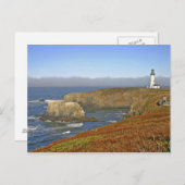 Yaquina Head-vuurtoren in Newport Oregon Briefkaart (Voorkant / Achterkant)