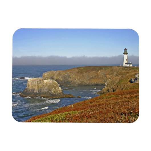 Yaquina Head-vuurtoren in Newport Oregon Magneet (Horizontaal)