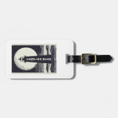 Yaquina Head Vuurtoren Oregon Moon Bagagelabel (Voorkant horizontaal)