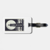 Yaquina Head Vuurtoren Oregon Moon Bagagelabel (Achterkant horizontaal)