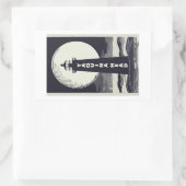 Yaquina Head Vuurtoren Oregon Moon Rechthoekige Sticker (Tas)