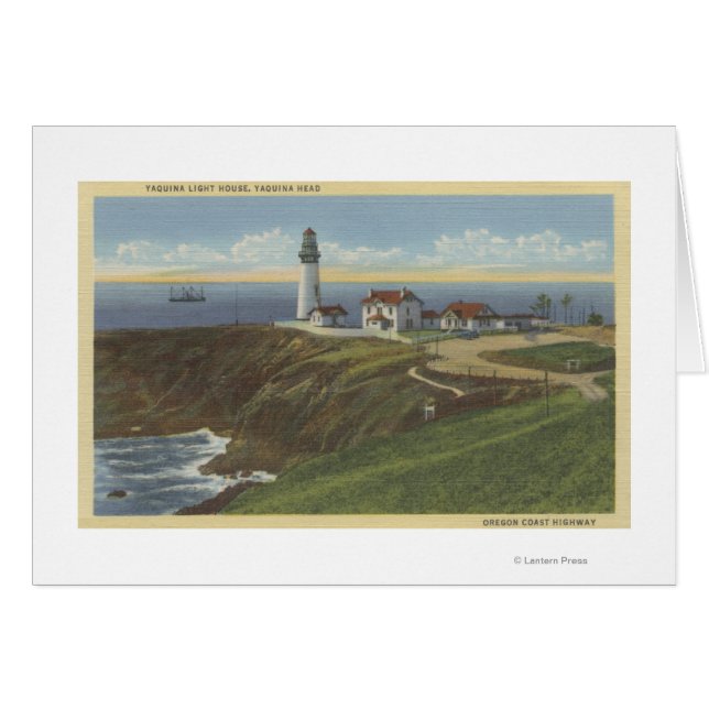 Yaquina Light House op Yaquina Head (Voorkant Horizontaal)