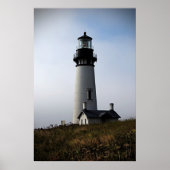 Yaquina Lighthouse Blue Poster (Voorkant)