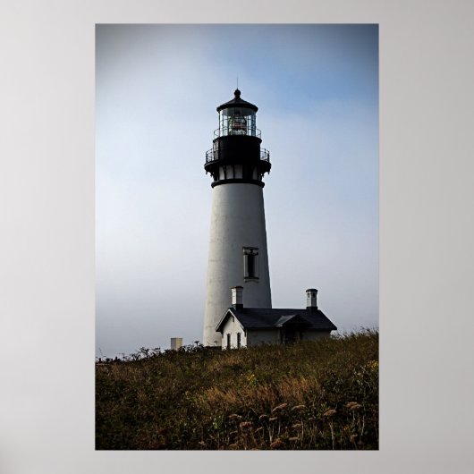 Yaquina Lighthouse Blue Poster (Voorkant)