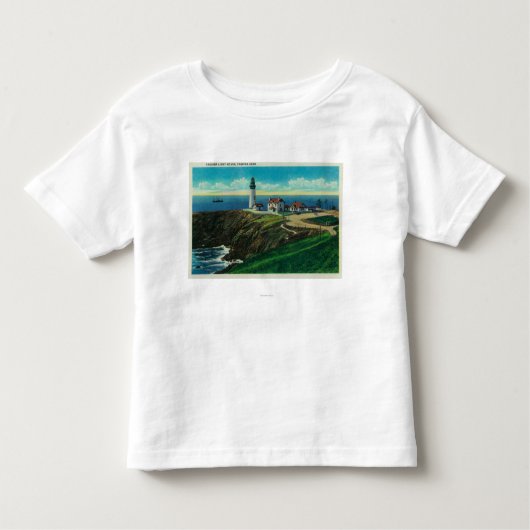 Yaquina Lighthouse en Yaquina HeadYaquina, OF Kinder Shirts (Voorkant)