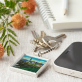 Yaquina Lighthouse en Yaquina HeadYaquina, OF Sleutelhanger (Zijkant)