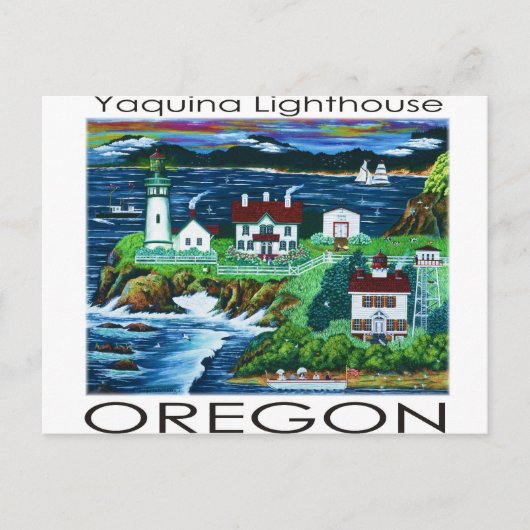 Yaquina Lighthouse ~ Oregon Briefkaart (Voorkant)