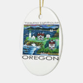 Yaquina Lighthouse ~ Oregon Keramisch Ornament (Links)