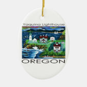 Yaquina Lighthouse ~ Oregon Keramisch Ornament (Voorkant)