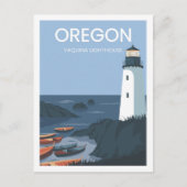 Yaquina Lighthouse Oregon Verenigde Staten Reispla Briefkaart (Voorkant)