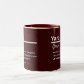 Yara Gepersonaliseerde Naam Koffiemok Tweekleurige Koffiemok (Center)