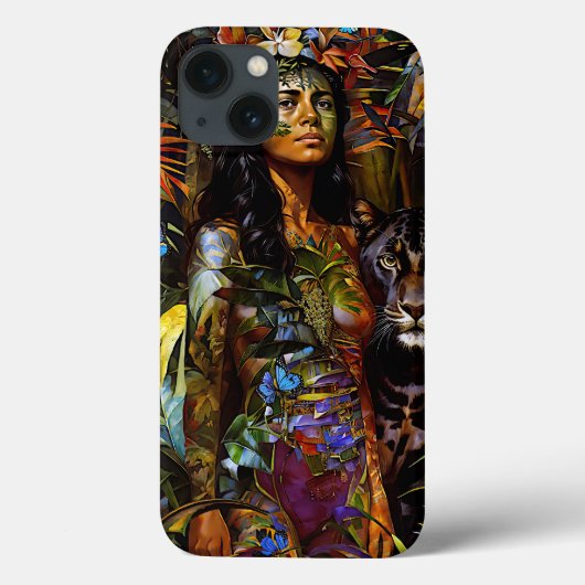 "Yaraquim" Jaguar Blossom - Vrouwen in het Amazone Case-Mate iPhone Case (Achterkant)