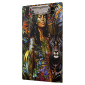 "Yaraquim" Jaguar Blossom - Vrouwen in het Amazone Klembord (Links)