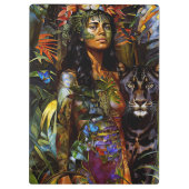"Yaraquim" Jaguar Blossom - Vrouwen in het Amazone Klembord (Achterkant)