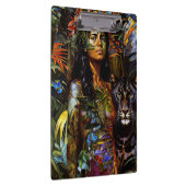 "Yaraquim" Jaguar Blossom - Vrouwen in het Amazone Klembord (Rechts)