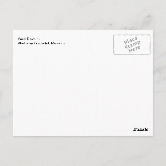 Yard Dove 1 Briefkaart (Achterkant)