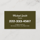 Yard Lawn Care Gardening Landscaping Green Grass Visitekaartje (Achterkant)