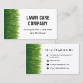 Yard Lawn Care Grass snijden Tuinieren maaien Visitekaartje (Voorkant / Achterkant)