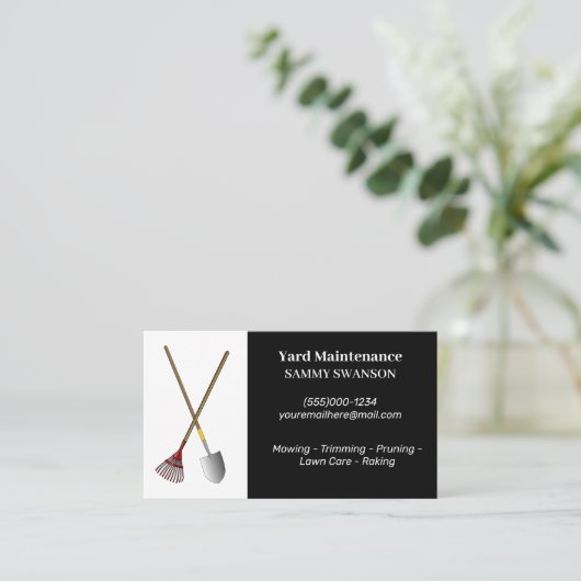 Yard Maintenance Visitekaartje (Staand voorkant)