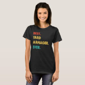 Yard Manager Professional Retro Best Yard Manager T-shirt (Voorkant volledig)