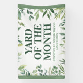 Yard of the Month Club Award Winner Custom Spandoek (Verticaal)