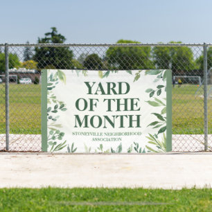 Yard of the Month Club Award Winner Custom Spandoek