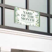 Yard of the Month Club Award Winner Custom Spandoek (Buitenkant Gebouw)