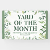 Yard of the Month Club Award Winner Custom Spandoek (Horizontaal)