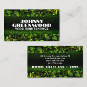 Yard onderhoud en landschapsarchitectuur natuur visitekaartje (Voorkant / Achterkant)