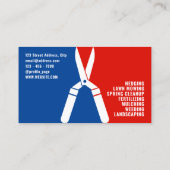 Yard onderhoud sportieve logo visitekaartje (Achterkant)