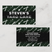 Yard onderhoudstools patroonpatroon Visitekaartje (Voorkant / Achterkant)