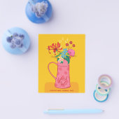 YARD SALE - Aankondiging van de  tuin van Floral Flyer (Enkel)