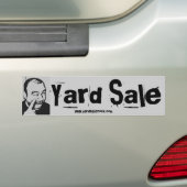 Yard Sale Bumpersticker (Op auto)