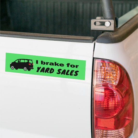Yard Sale Cool Fun Kies een kleur Bumpersticker (Op Truck)