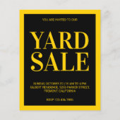 Yard Sale Flyer (Achterkant)