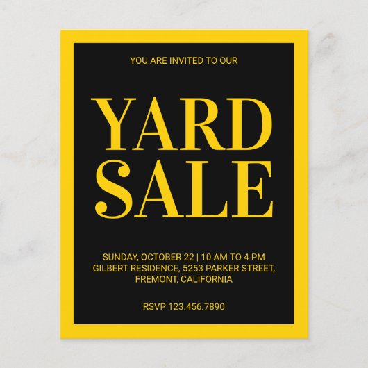 Yard Sale Flyer (Voorkant)