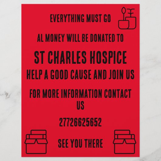 Yard Sale Flyer (Achterkant)