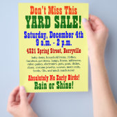 Yard Sale Flyer (Hand)