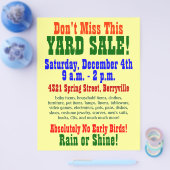 Yard Sale Flyer (Enkel)