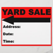 Yard Sale Flyer (Voorkant)