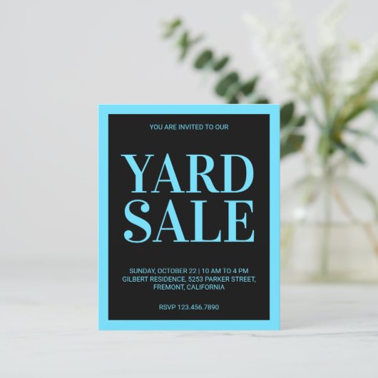 Yard Sale Flyer (Staand voorkant)