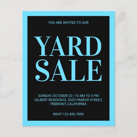 Yard Sale Flyer (Voorkant)