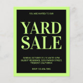 Yard Sale Flyer (Achterkant)