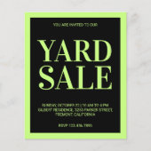 Yard Sale Flyer (Voorkant)