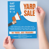 Yard Sale Flyer Sjabloon (Hand)