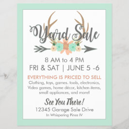 Yard Sale Flyer Sjabloon