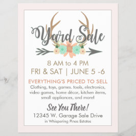 Yard Sale Flyer Sjabloon - Licht