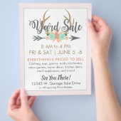 Yard Sale Flyer Sjabloon - Licht (Hand)