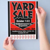 Yard Sale.Garage Sale..Tearsheet Flyer (Hand)